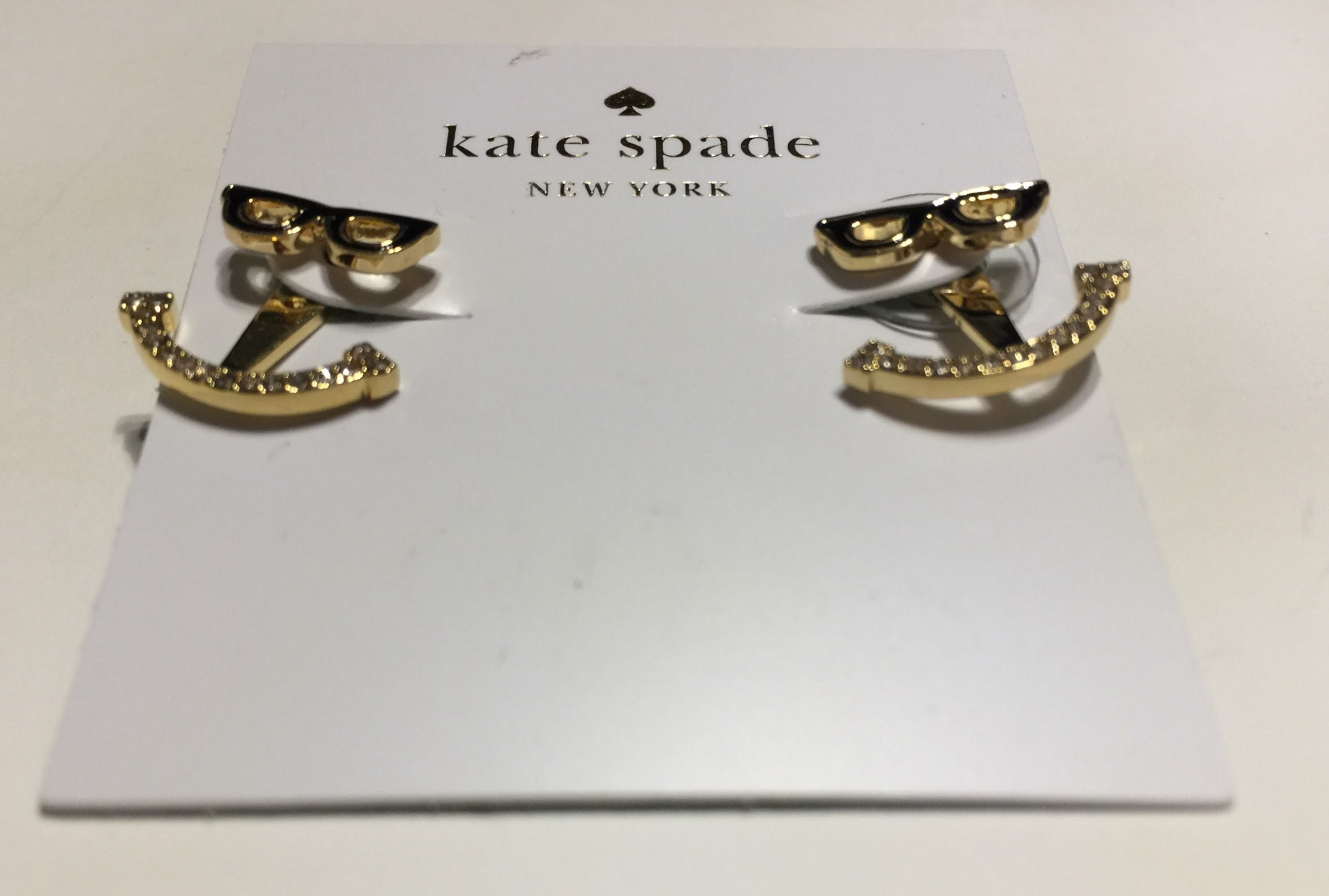 Kate Spade New York Stud Earrings with Bagity Gift Box (Sunglass Anchor)