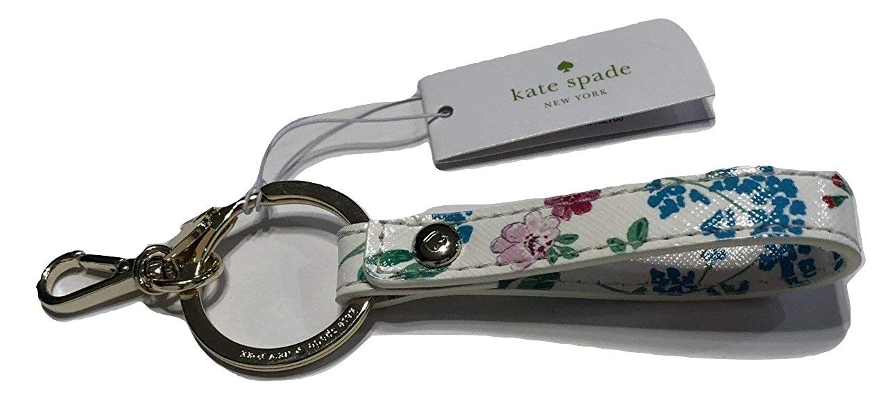 Kate Spade New York Keychain Key Fob Cream Floral